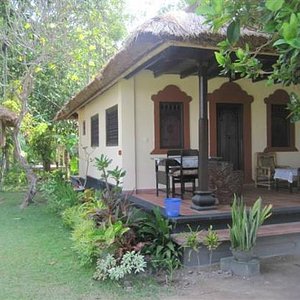 The front of 'Bale Tengah' (middle) bungalow