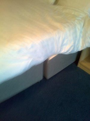 Bed base not attached
