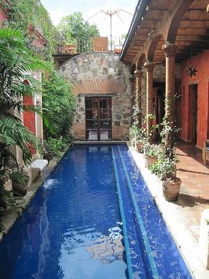Posada Del Angel in Antigua, image may contain: Villa, Resort, Hotel, Pool
