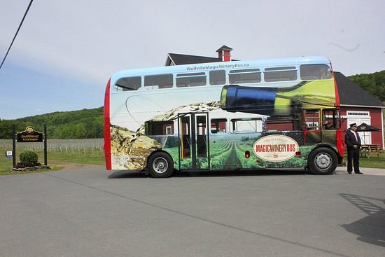 Wolfville Magic Winery Bus image