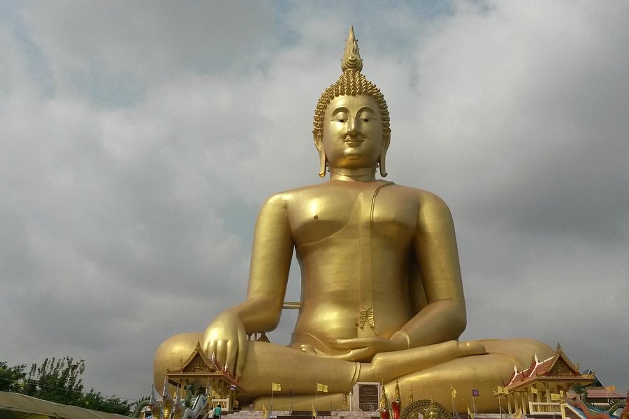 Big Buddha at Wat Muang Temple image