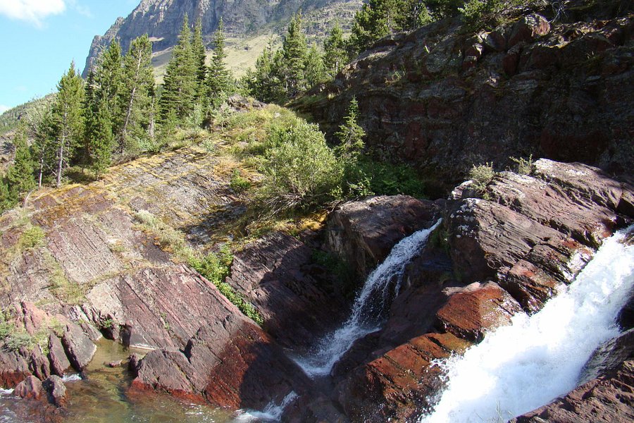 Red Rock Falls, Glacier National Park image
