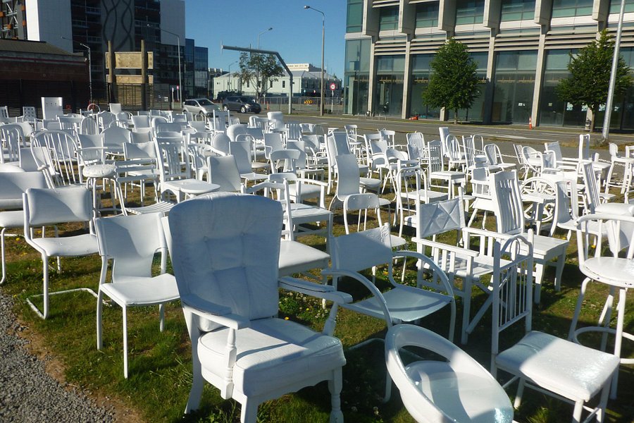 185 Empty White Chairs - Earthquake Memorial image