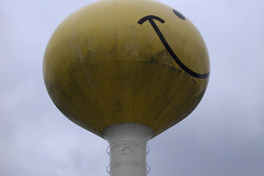 Smiley Water Tower image