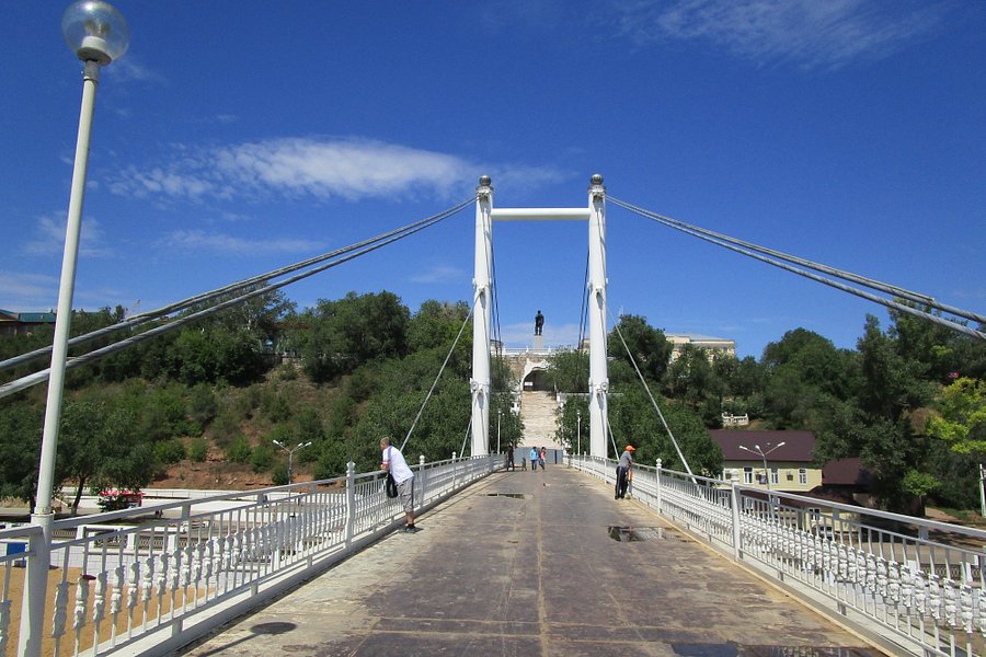 Pedestrian bridge between Europe and Asia image