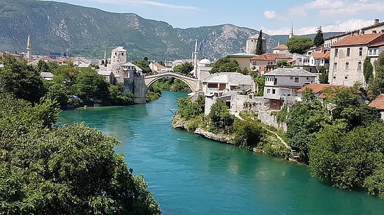 Old Bridge Area of the Old City of Mostar image
