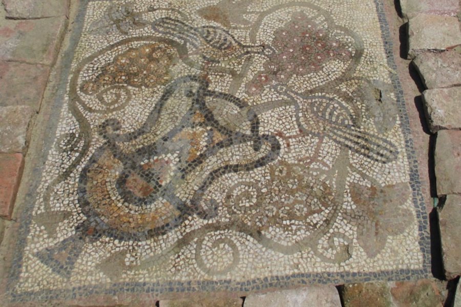 Mosaic Of The Ancient Basilica Of Lin image