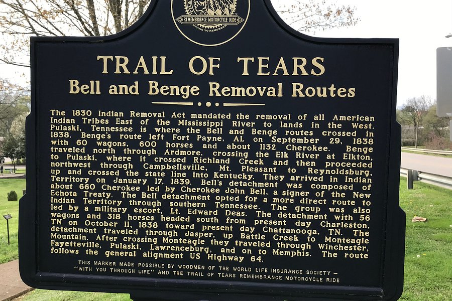 Giles County Trail of Tears Memorial image