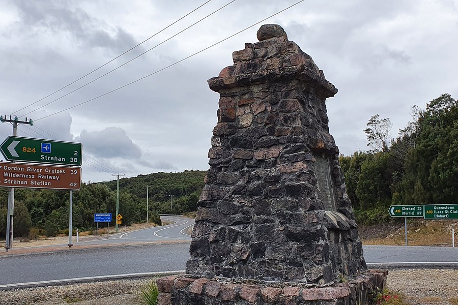 Queenstown Strahan Road Monument image