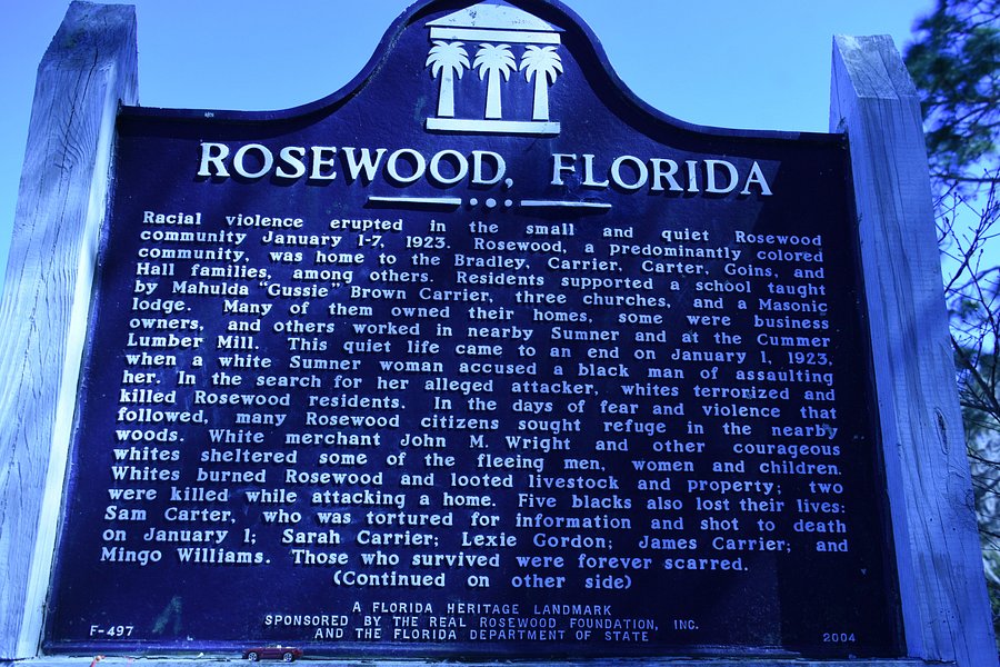Site of the Rosewood Massacre Memorial image