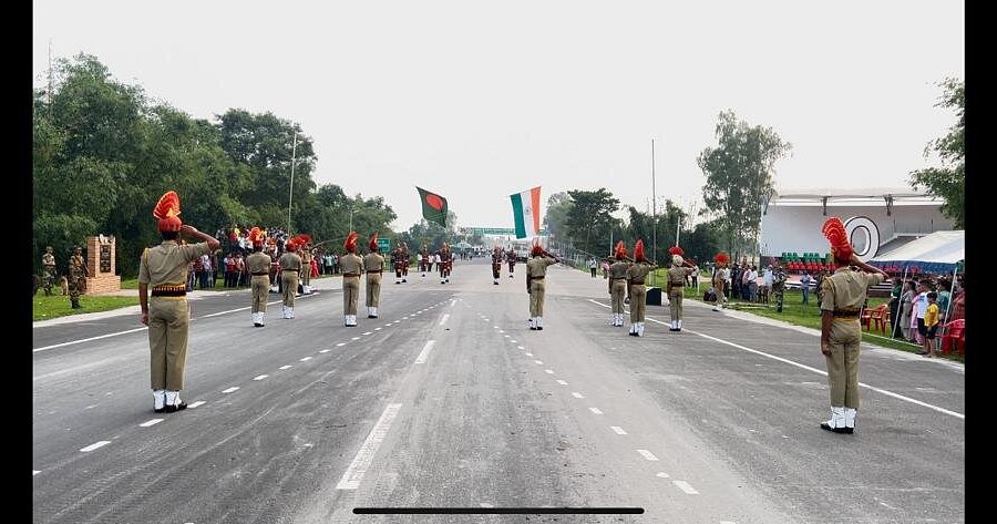 India-Bangladesh Flag Lowering Ceremony image